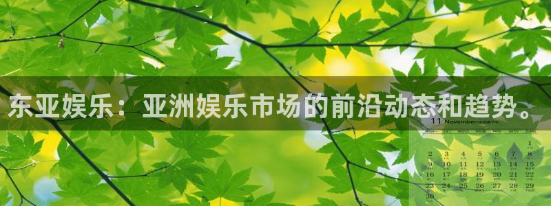 沐鸣2娱乐：东亚娱乐：亚洲娱乐市场的前沿动态和趋势。