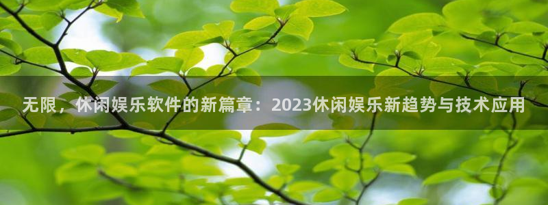 沐鸣平台登录：无限，休闲娱乐软件的新篇章：2023休闲娱乐新趋势与技术应用